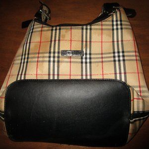 Burberry Stripe Pattern Purse
